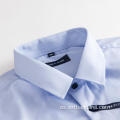 Camisa de oficina formal de negocios azul claro para hombre